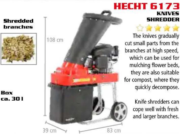 Hecht GG 2500 - PETROL SHREDDERS, WOOD LOGGER - 1