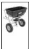 Hecht GG 2500 - HECHT 260 TOW-BEHIND SPREADER - 1