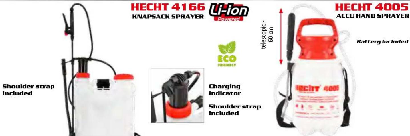 Hecht GG 2500 - HAND AND ACCU KNAPSACK SPRAYERS - 1
