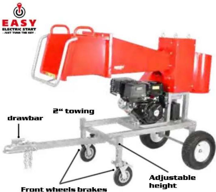 Hecht GG 2500 - PETROL SHREDDERS, WOOD LOGGER - 48