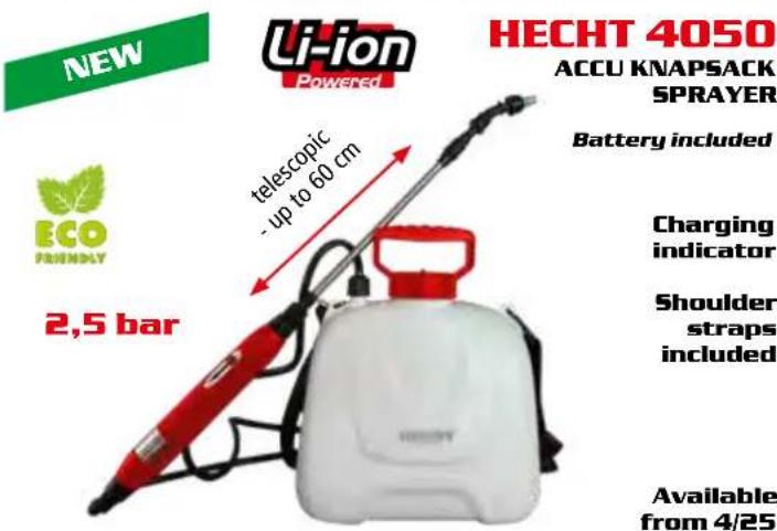 Hecht GG 2500 - HAND AND ACCU KNAPSACK SPRAYERS - 2