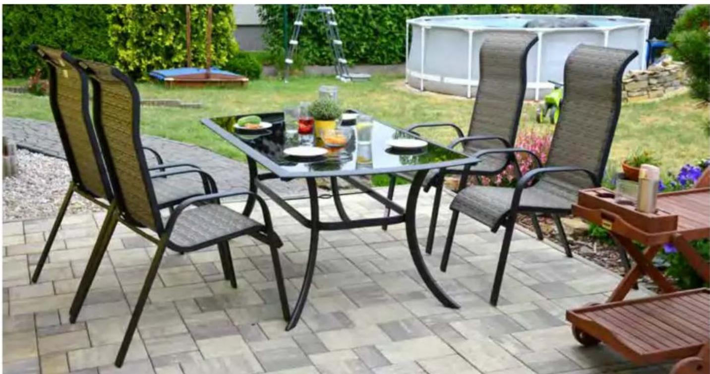 Hecht GG 2500 - GARDEN CHAIR GARDEN GLASS TABLE - 4