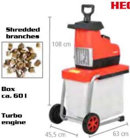 Hecht GG 2500 - CYLINDER SHREDDER - 2