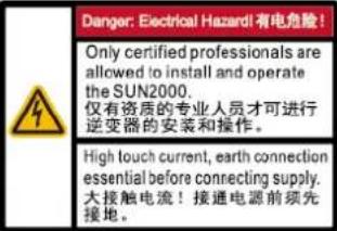 HUAWEI SUN2000MA-3KTL-M1 - Enclosure Labels - 3