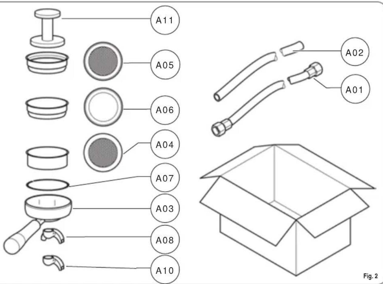 NUOVA SIMONELLI Appia Compact - ACCESSORIES LIST - 1