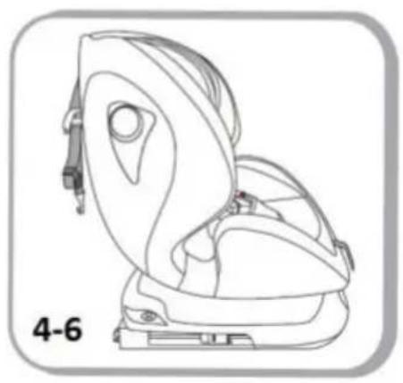 Chipolino Rotix - INSTALLATION OF CAR SEAT IN THE VEHICLE SEAT USING THE ISOFIX CONNECTORS - 8