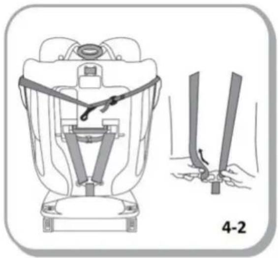 Chipolino Rotix - INSTALLATION OF CAR SEAT IN THE VEHICLE SEAT USING THE ISOFIX CONNECTORS - 4