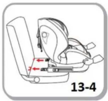 Chipolino Rotix - INSTALLATION OF CAR SEAT IN THE VEHICLE SEAT USING THE ISOFIX CONNECTORS - 43