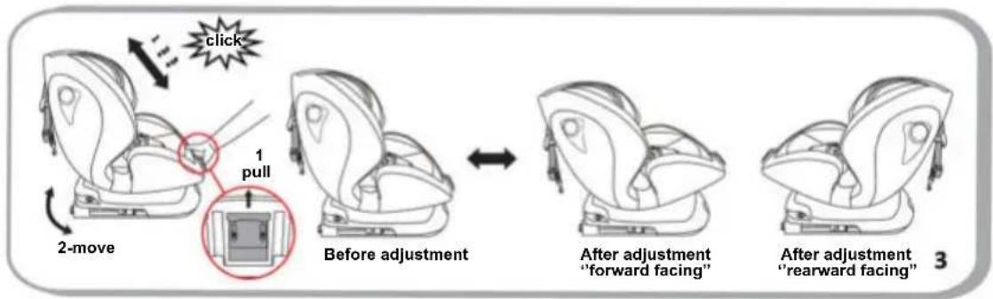 Chipolino Rotix - INSTALLATION OF CAR SEAT IN THE VEHICLE SEAT USING THE ISOFIX CONNECTORS - 2