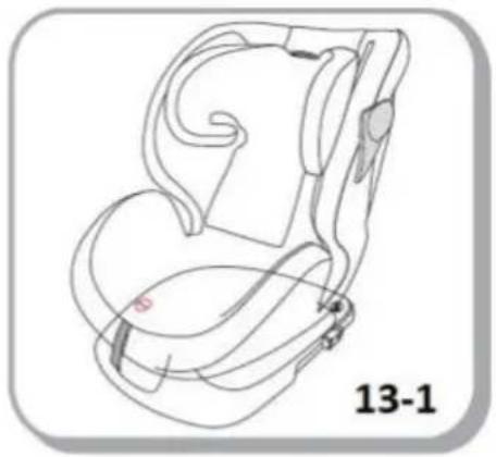 Chipolino Rotix - INSTALLATION OF CAR SEAT IN THE VEHICLE SEAT USING THE ISOFIX CONNECTORS - 40