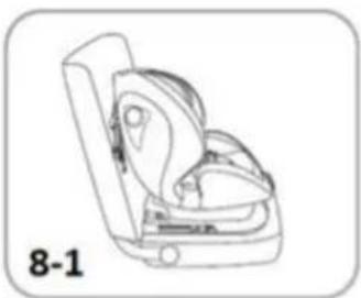 Chipolino Rotix - INSTALLATION OF CAR SEAT IN THE VEHICLE SEAT USING THE ISOFIX CONNECTORS - 23