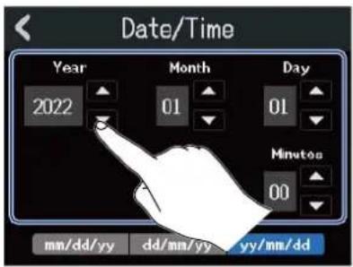 Date/Time Year Month Day 2022 01 01 Minutos 00 mn/dd/yyKKD/mm/yyKYy/mm/dd