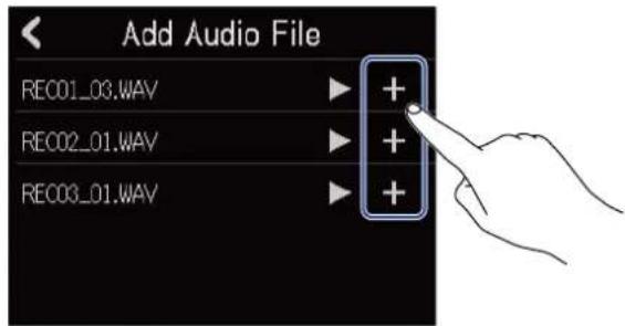 Add Audio File REC01_03.WAV REC02_01.WAV REC03_01.WAV