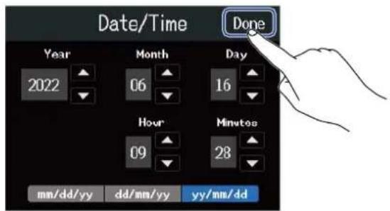 Date/Time Done Year Month Day 2022 06 16 Hour Minutes 09 28 mn/dd/yy dd/mm/yy yy/mm/dd