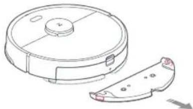 Xiaomi Roborock S5 Max - Remove the mop cloth bracket - 1