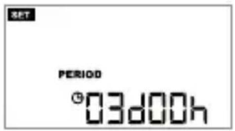 SET PERIOD 03d00h