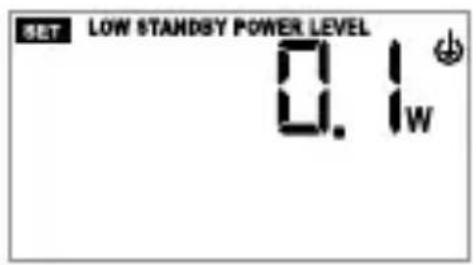 LOW STANDSY POWER LEVEL 0.1w