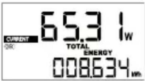 CURRENT OK 65.3 L/W TOTAL ENERGY 008634 Wm