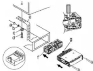 Technical diagram showing exploded view of a mechanical assembly with labeled components and directional arrows