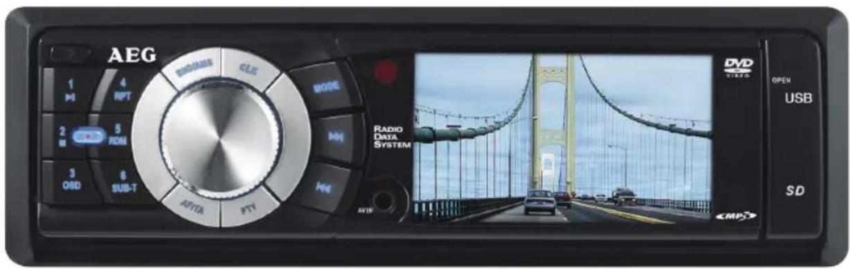 AEG 1 4 M HPT 2 5 M ROM 3 6 OSD SUS-T AVITA FTY MODE RADIO DATA SYSTEM DVD VISORS OPEN USB SD