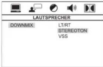 LAUTSPRECHER DOWNMIX LT/RT STEREOTON VSS