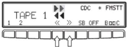 TAPE 1 CDC * FMSTT 1 2 << >> SB OFF B00C