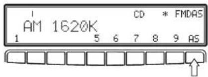 AM 1620K 1 5 6 7 8 9 AS CD * FMDAS