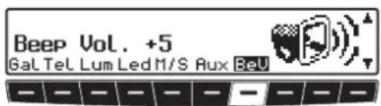 Beep Vol. +5 Gal Tel Lum Led M/S Aux BeU