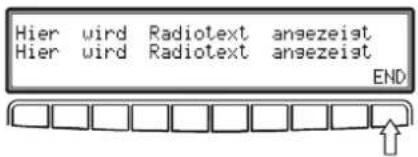 Hier uird Radiotext ansezeist Hier uird Radiotext ansezeist END
