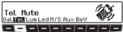 Tel Mute Gal Tel Lum Led M/S Aux BeV