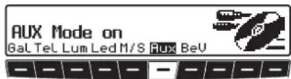 AUX Mode on Gal Tel Lum Led M/S Rux BeV