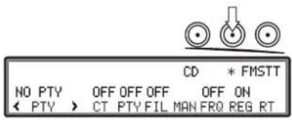 CD * FMSTT NO PTY OFF OFF OFF ON < PTY > CT PTY FIL MAN FRO REG RT