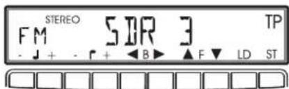 STEREO FM SIR 3 TP - J + - F + B ▲▲ F ▼ LD ST