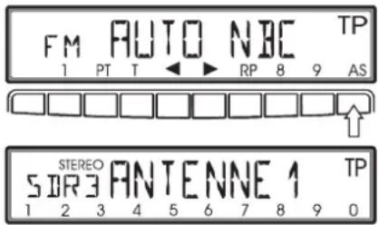 FM AUTO NBC TP 1 PT T RP 8 9 AS STEREO ANTENNE 1 TP 1 2 3 4 5 6 7 8 9 0