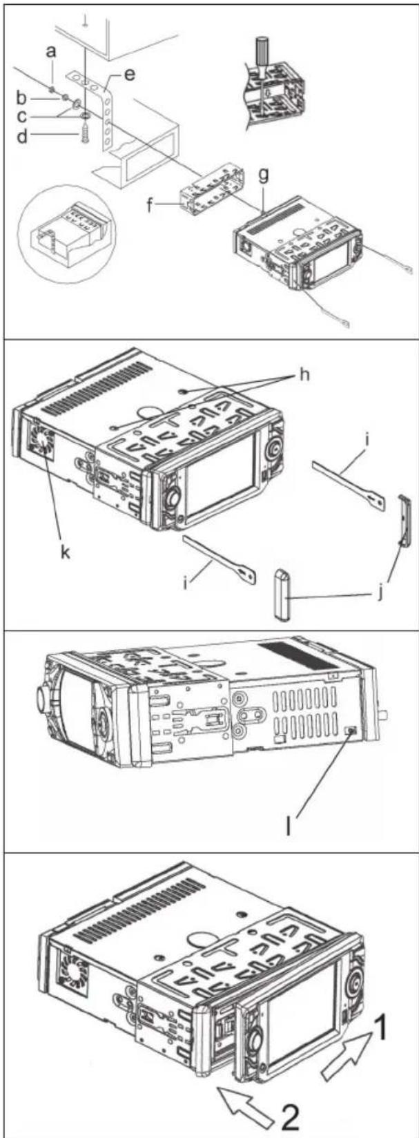 CLATRONIC AR 773 DVD TFT - Installation - 1