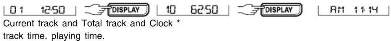 VDO DAYTON CR 2001 - Choose what the display shows : - 2