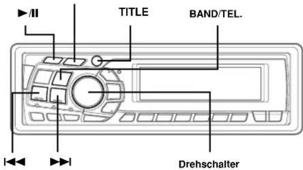 TITLE BAND/TEL. Drehschalter