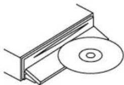 ALPINE CDA-9812 - Legen Sie eine CD mit der beschrifteten Seite nach oben ein. - 1