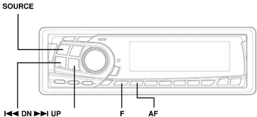 ALPINE CDA-7876R - Abstimmen eines Festsenders - 1