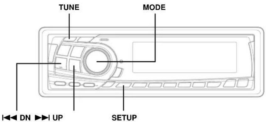 TUNE MODE DN UP SETUP