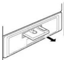 ALPINE CDA-7876R - Einlegen/Entnehmen einer Cassette - 2