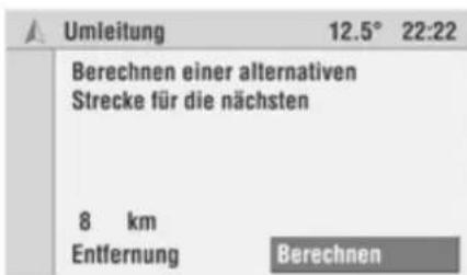 OPEL CD 60 - Manuell eine Umleitung planen - 1