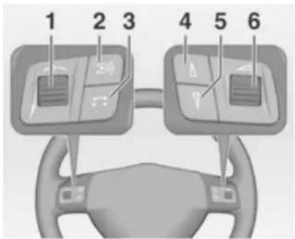 OPEL CD 60 - Audio-Bedienungselemente am Lenkrad - 1