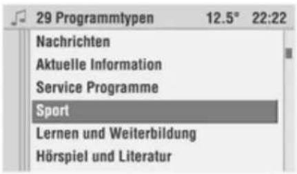 OPEL CD 60 - PTY Auswahl (nur FM) - 1