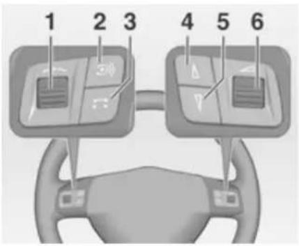 OPEL CD 60 - Audio-Bedienungselemente am Lenkrad - 1