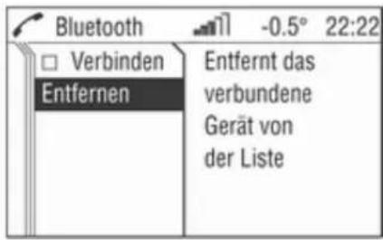 OPEL CD 60 - Verbindung entfernen - 2