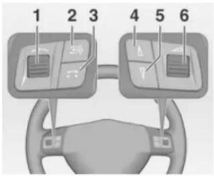 OPEL CD 60 - Audio-Bedienungselemente am Lenkrad - 1