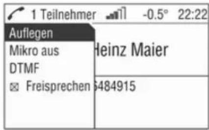 OPEL CD 60 - Anruf beenden - 1