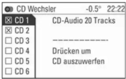 OPEL CD 60 - Eine CD entnehmen - 1