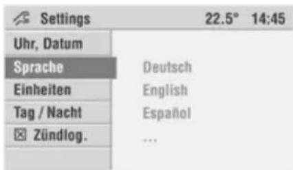 OPEL CD 60 - Einstellungen - 1